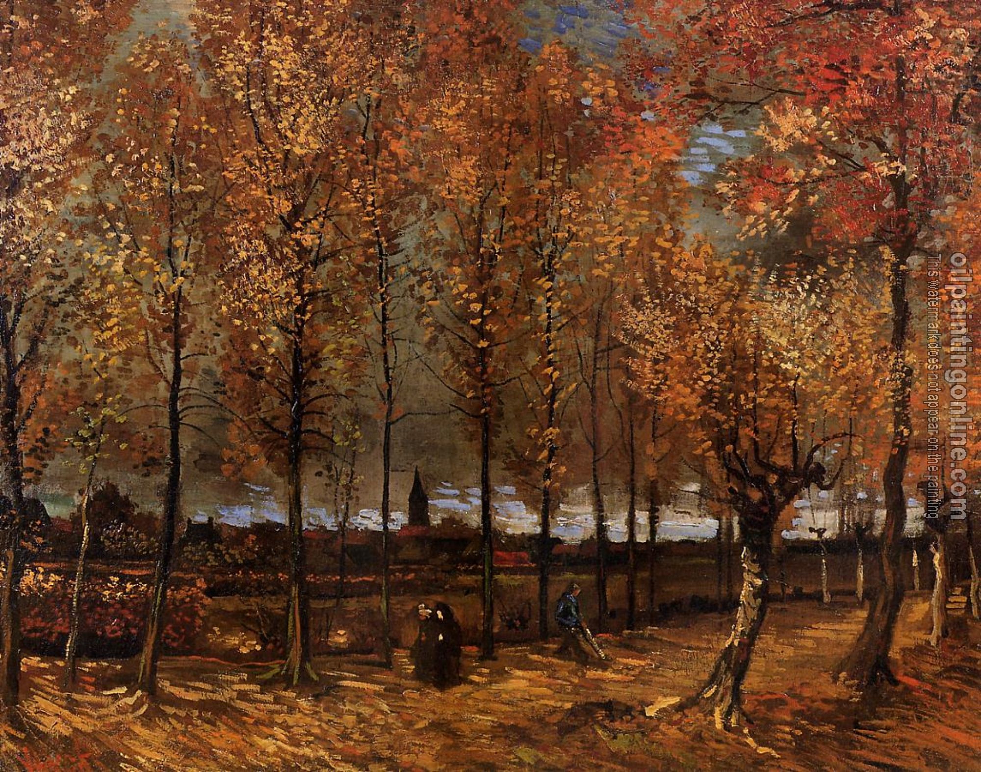 Gogh, Vincent van - Lane with Poplars